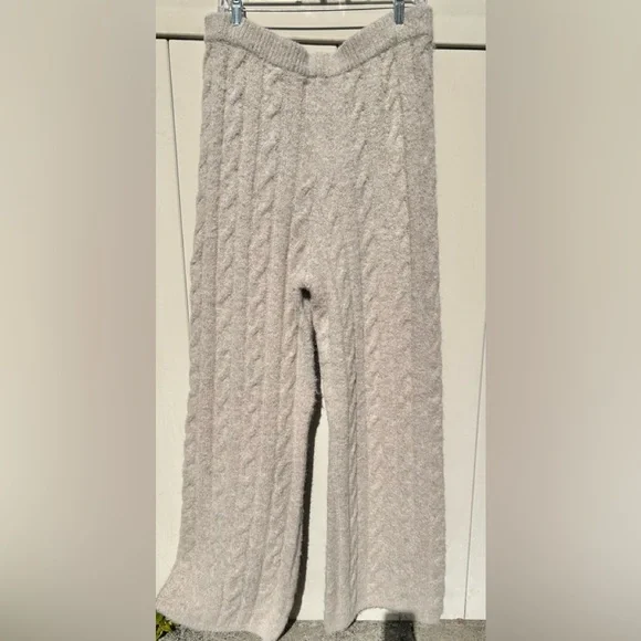 NWT TOPSHOP Fluffy Cable Knit Sweater Wide Leg Cabincore Pants Size 12 $68 - Picture 7 of 7